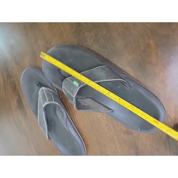 Sanuk Flip Flops Sandls Mens Size 12 Black Beer Cozy Thong Slip On Yoga CL 0810 - Picture 6 of 16